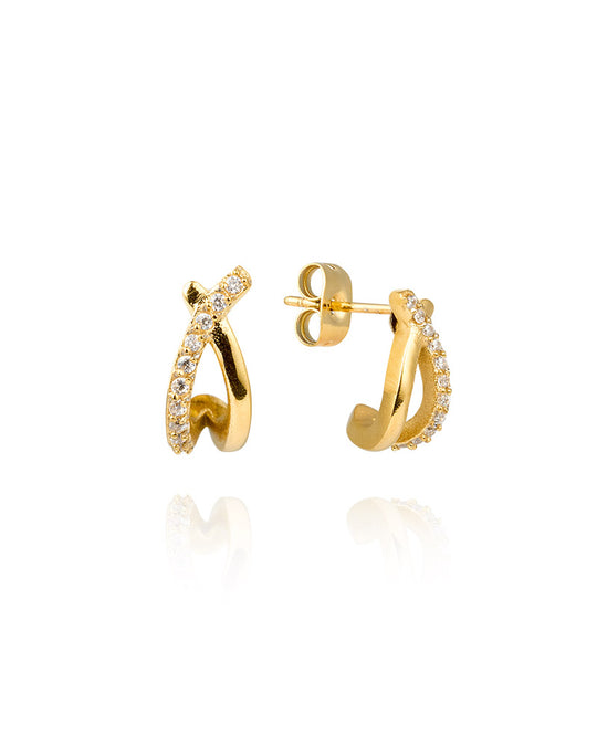 Mockberg Ines gullfarget ørering