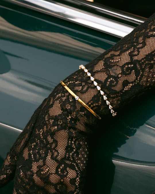 Mockberg Zina gullfarget armbånd med stener (small)