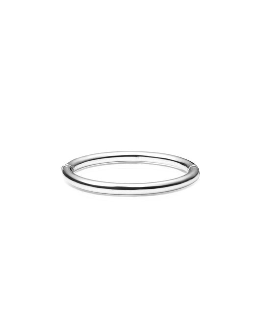 Aura Bold Silver Bangle - Large