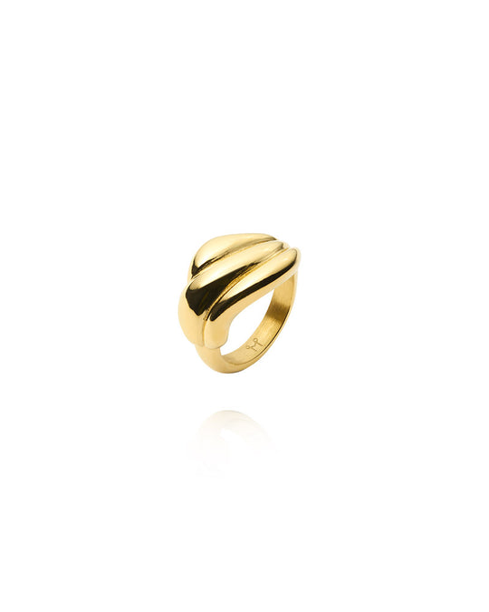 Deco Gold Ring