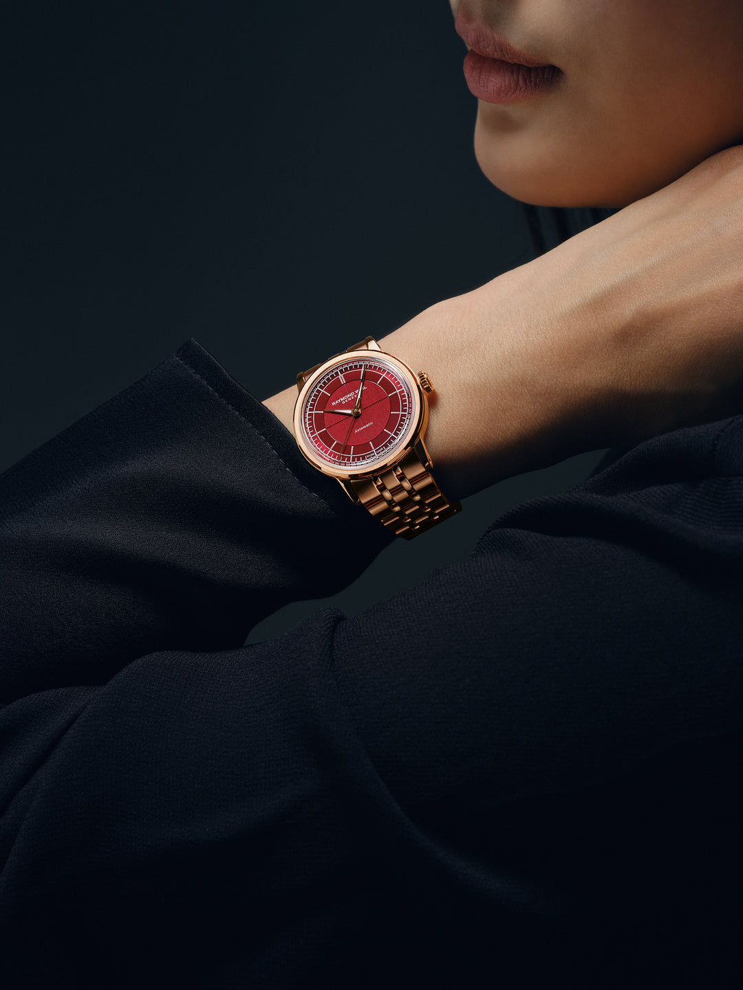 Millesime Automatic Roséfarget / Burgunder 35mm