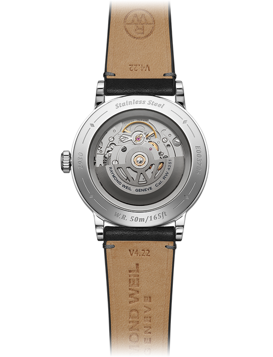 Millesime Mens Automatic Skinn / Sort 39,5mm