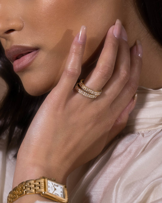 Midnight Gold Ring - 56
