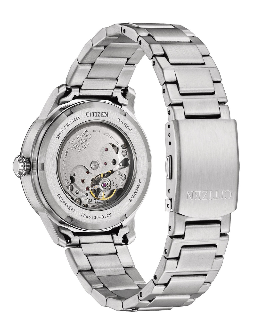 Automatic Mens Stål / Sølv Araber 40mm