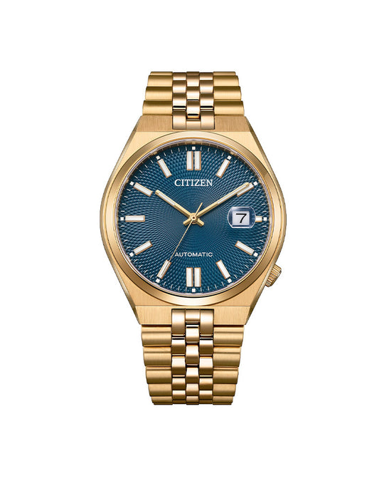 Tsuyosa 60 Automatic Gullfarget / Blå 40mm