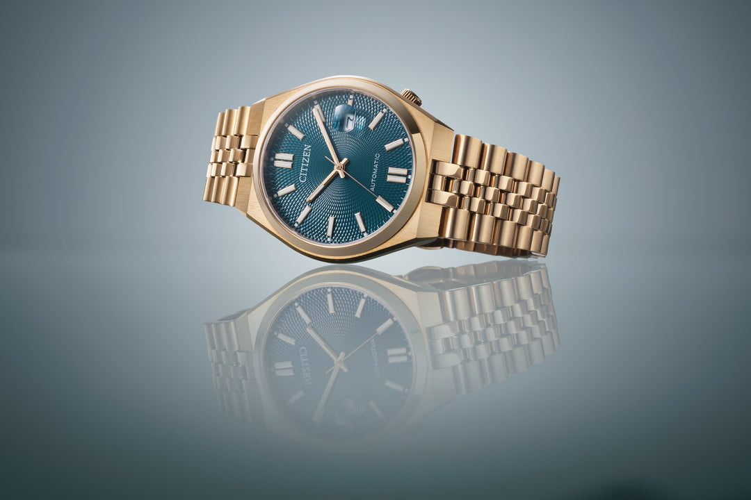 Tsuyosa 60 Automatic Gullfarget / Blå 40mm