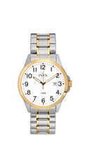 Inex herreklokke i tofarget stål 39 mm