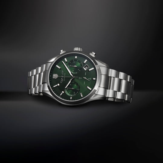 Prestige 206 Stål / Grønn 43mm