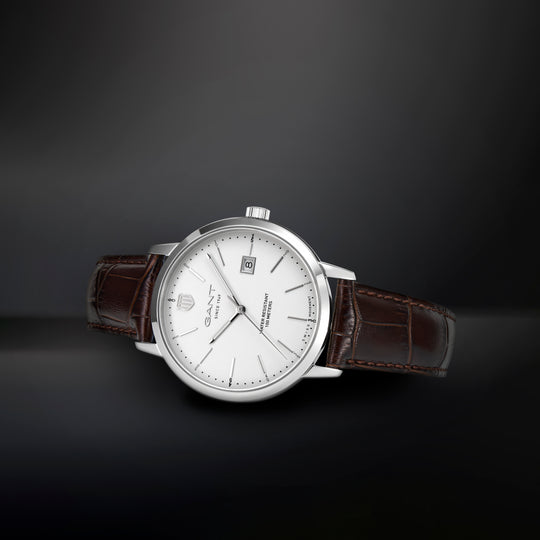 Prestige 266 Brun rem / Hvit 42mm
