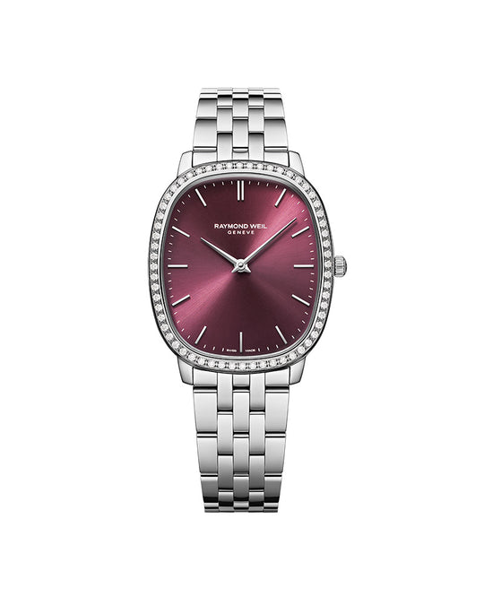 Toccata Ladies Diamond Stål / Burgunder 31,5mm