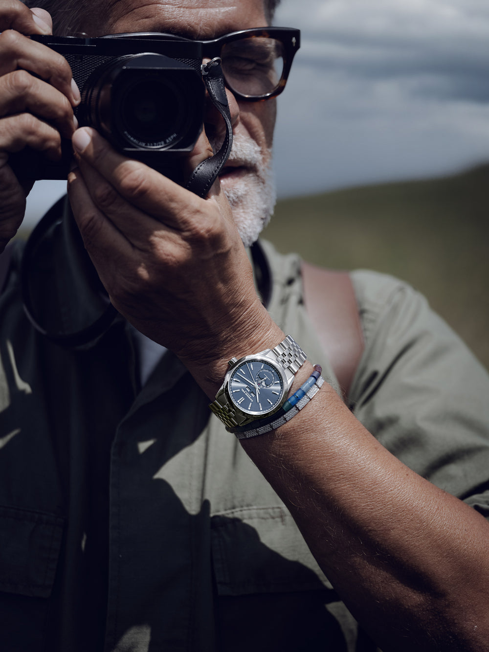 Freelancer Mens Automatic Stål / Blå 40mm