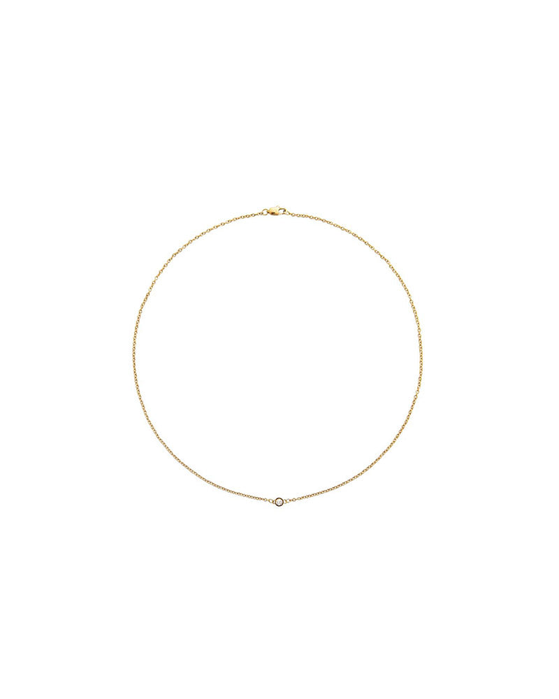 Thin Diamond Gold Bracelet Small