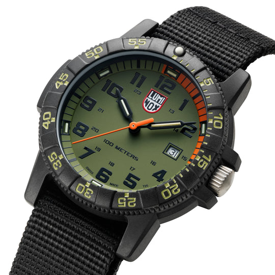Leatherback Sea Turtle Grønn / Sort Nato 44mm