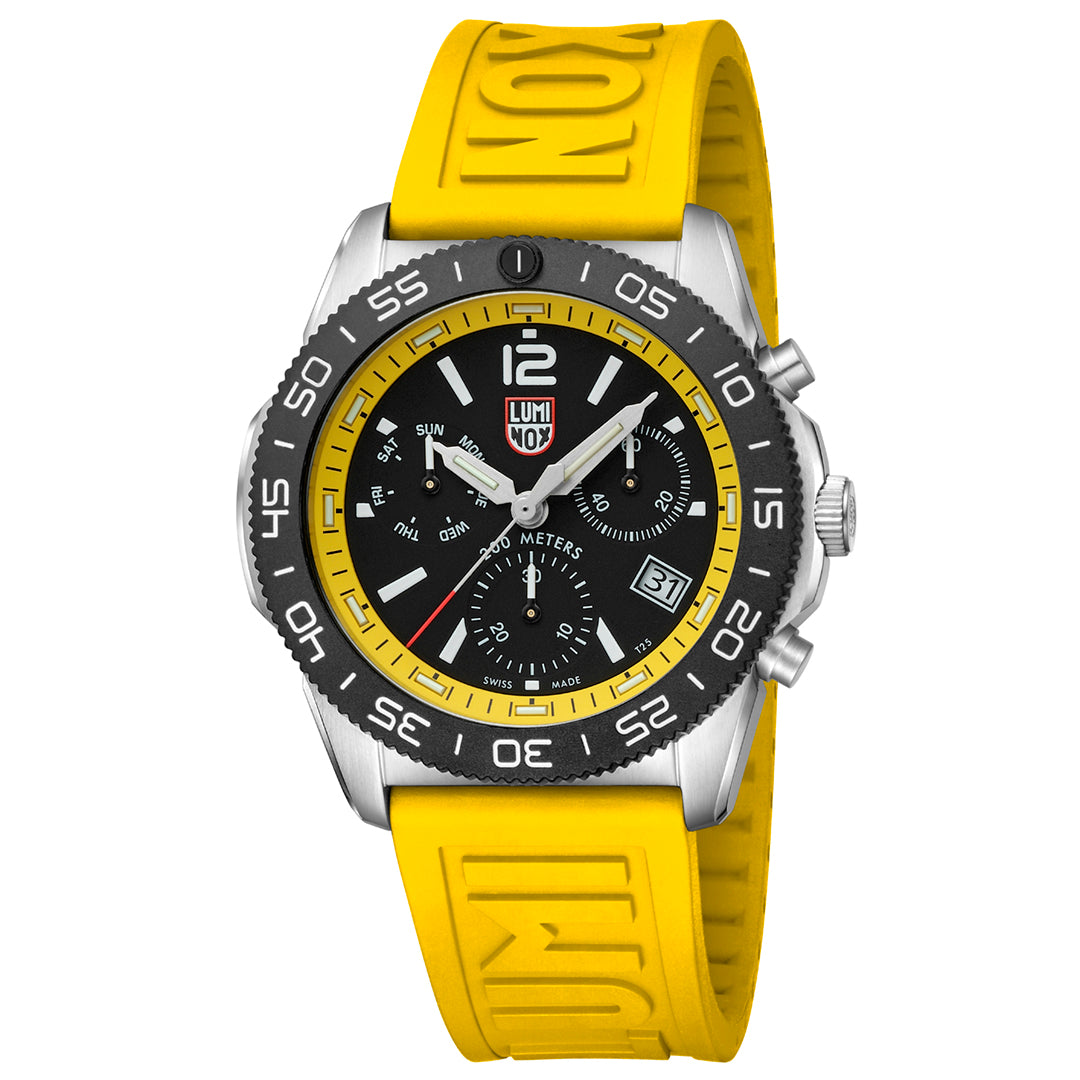 Pacific Diver Chrono Sort / Gul 44mm