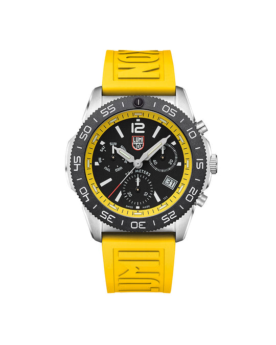 Pacific Diver Chrono Sort / Gul 44mm