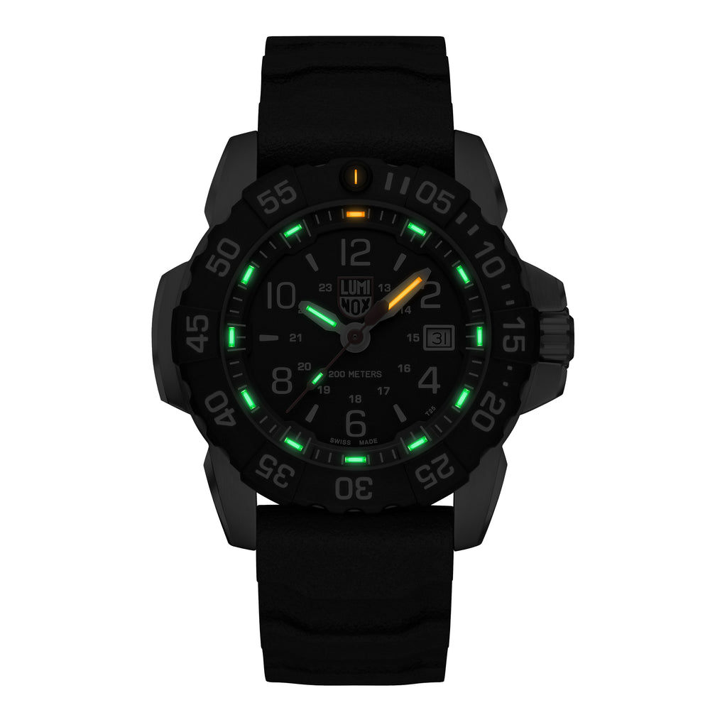 Navy Seal Steel Sort / Sort 45mm