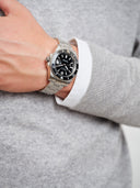 Gant Prestige 250 herreklokke i stål med sort skive (41mm)