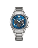 Citizen Eco-Drive Super Titanium Chrono herreklokke med blå skive (40 mm)