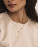 Mockberg Sweetheart Gold Necklace halssmykke i gullfarget stål (small)