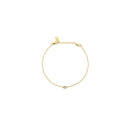 Mockberg Thin Sparkle armbånd i gullfarget stål (small)