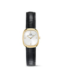 DW Corta dameklokke med sort rem (24x28mm)