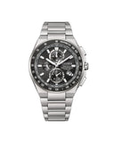 Citizen Radiokontrollert herreklokke i titan med dual time (40,5mm)