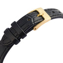 Mockberg Timeless Leather Petite klokke med sort rem (15,5x23,5mm)
