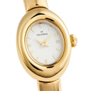 Mockberg Belle Oval Petite Bangle Watch dameklokke i gullfarget stål (small)