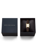 DW Bound Mini dameklokke med brun rem (17x25,9mm)
