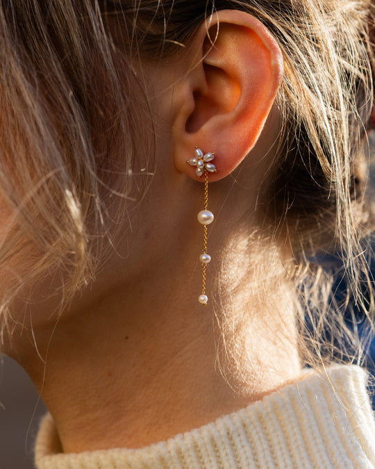 Pearl Signature Earhanger Gold