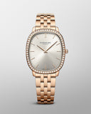 RW Toccata Heritage Diamonds dameklokke i rosegullfarget stål (31x36mm)