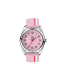 Gant Campus klokke med rosa stripete silikonrem (32mm)