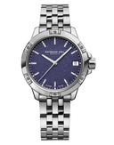 RW Tango Classic dameklokke i stål med lilla skive (30mm)