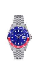 Inex herreklokke i stål (42mm)