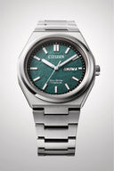 Citizen Supertitan Eco-Drive herreklokke i titan med grønn skive (39,5mm)