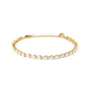 Mockberg x Kenza Zina armbånd i gullfarget stål (medium)