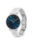DW Classic herreklokke i sølvfarget stål (40mm)