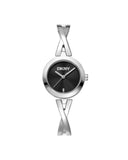 DKNY Half bangle dameklokke i stål (26mm)
