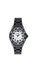 Club barneklokke med sort silikon rem (33mm)