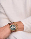 DW Iconic Chrono St.Mawes Panda herreklokke med rem (42mm)
