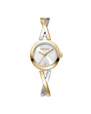DKNY Half bangle dameklokke i tofarget stål (26mm)