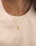 Mockberg Sweetheart Gold Necklace halssmykke i gullfarget stål (medium)