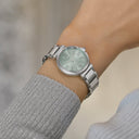 Citizen Eco-Drive dameklokke i stål med lys blå skive (29,5 mm)