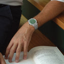 RW Millesime Automatic herreklokke i stål med grønn skive (39mm)