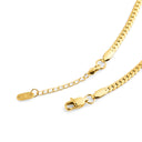 Mockberg Serpentine gullfarget armbånd i stål (medium)