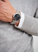Gant Prestige 316 herreklokke i stål med sort skive (41mm)