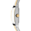 DKNY City Bangle dameklokke i tofarget stål (22x30mm)