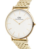 DW Classic herreklokke i gullfarget stål (40mm)