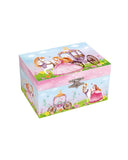 Smykkeskrin med musikk til barn med prinsesse motiv (14,8x10,6x8,5cm)