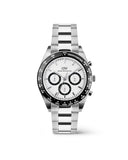 DW Iconic Chrono herreklokke med stållenke (42mm)